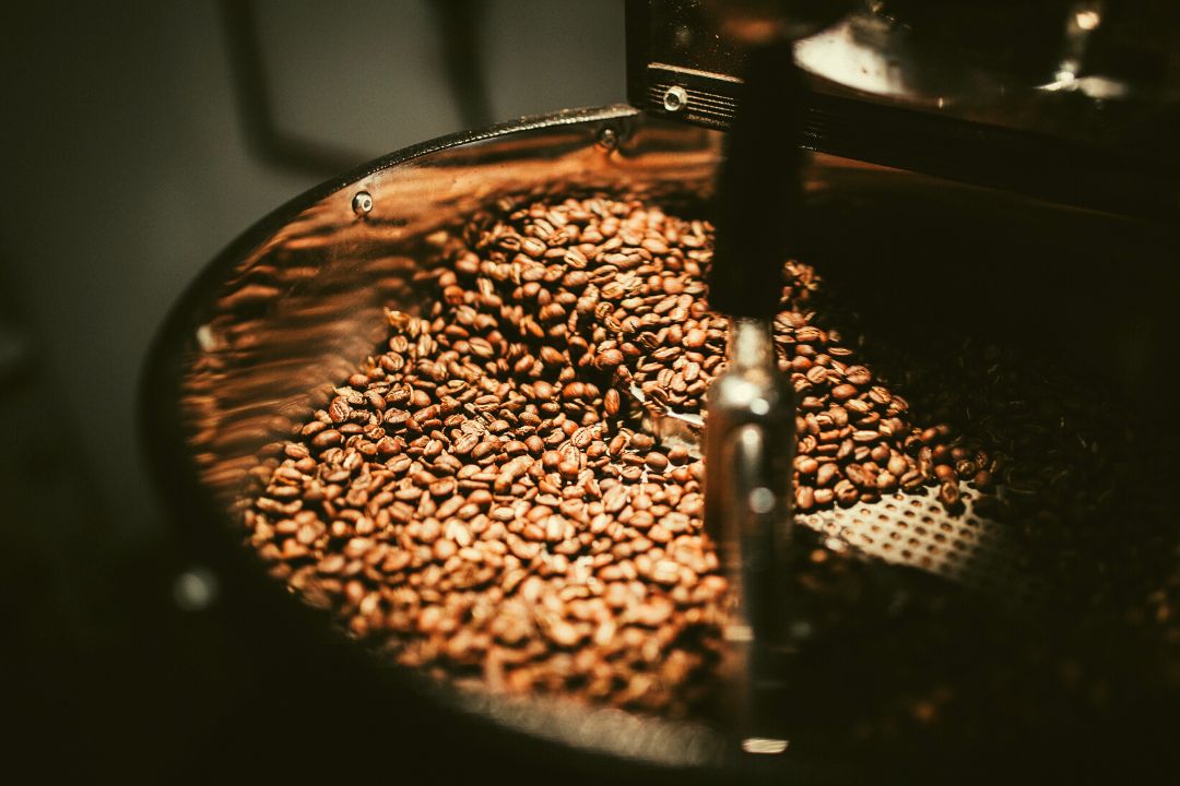 Processo de torra do café